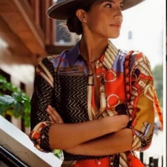 ✨ ZARA “Silk Scarf” Print Midi Dress ✨ - Picture 7 of 8